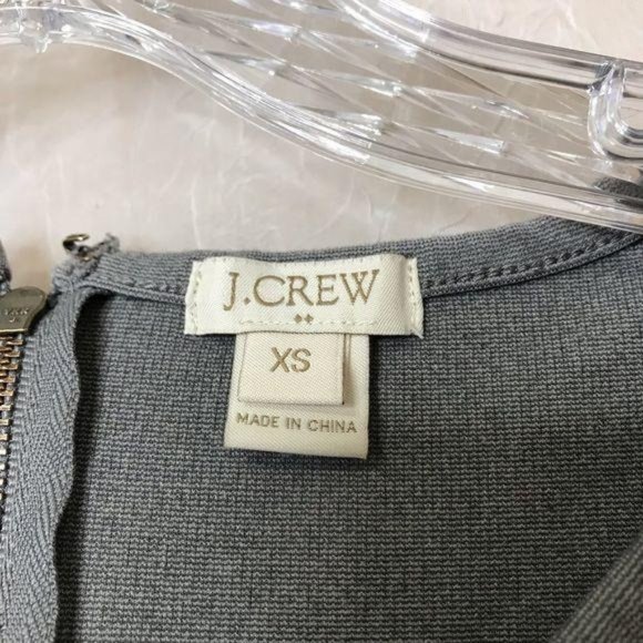 J Crew Gray XS Short Sleeve Round Neck Top - Picture 3 of 7